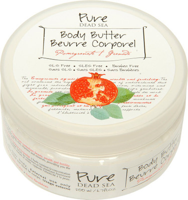 

Pure Dead Sea Pomegranate Body Butter Cream with Jojoba Avocado Oil & Sweet Almond Oilfor Dry Skin for Women(200 ml)