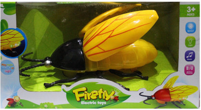 

Toyswala Firefly Electric Toy with Music & Light(Yellow)