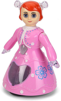 

Darling Toys Rotational 3D Light and Musical Dancing Princess Doll Toy(Multicolor)