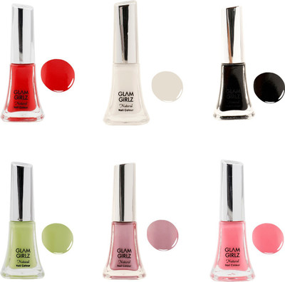 

Glam Girlz nail polish combo(set of 6) Multi color(Pack of 6)
