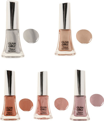 

Glam Girlz nail polish combo(set of 5) Multi color(Pack of 5)