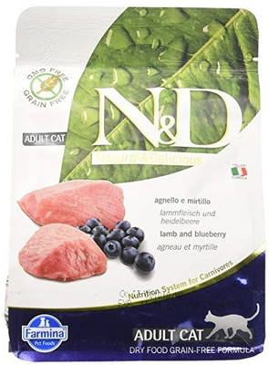 

Farmina N&D Grain-free Lamb Blueberry Adult 300 g Dry Cat Food