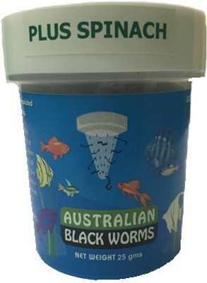 

Australian Black Worms Plus Spinach 25 g Dry Fish Food
