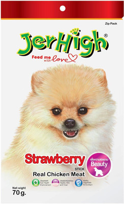 

Jer High Strawberry Dog Treats, 70 g Strawberry Dog Treat(420 g, Pack of 6)