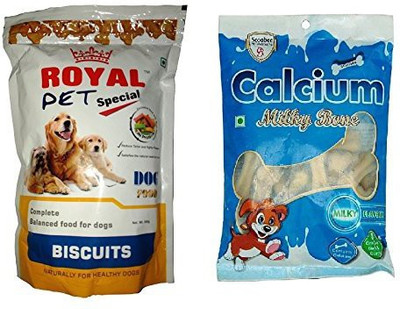 

JAINSONS PET PRODUCTS ainsons Pet Products Dog Buiscuit and Calcium Milk Bone VEG DOG TREAT Milk Dog Treat(800 kg, Pack of 2)