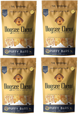 

Dogsee Chew Goofy Tails-Yak Milk Puffy Bars Dog Treats Milk Dog Treat(70 g, Pack of 4)