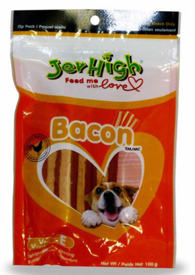 

Jerhigh Bacon Chicken Dog Treat(100 g)