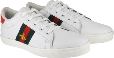 LeatherKraft Sneakers For Men(White