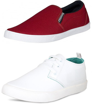 

Trenqs Sneakers For Men(Multicolor, Maroon