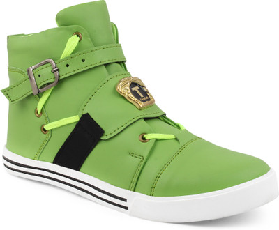 

Zixer Imported Dancing Sneakers For Men High Tops For Men(Green, Black