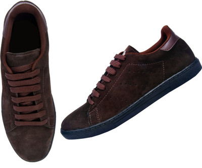 

Cresta Cresta Dark Brown Genuine Leather Sneakers For Men Casuals For Men(Brown