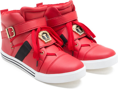 

Zixer Imported Synthetic Leather Sneakers For Men(Red, Bright red