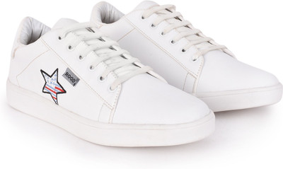 

ROOD White Sneakers Sneakers For Men(White, White::black::red