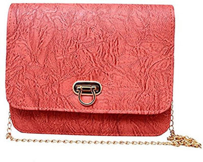 

TANSY Women Evening/Party Pink PU Sling Bag