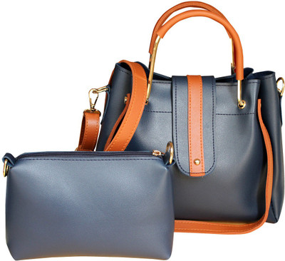 

HD Women Casual, Formal, Evening/Party Blue Leatherette Hand-held Bag