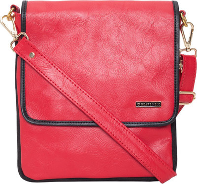 

heart held Girls Casual Red PU Sling Bag