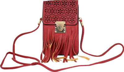 

Hydes Girls Casual Red Leatherette Sling Bag