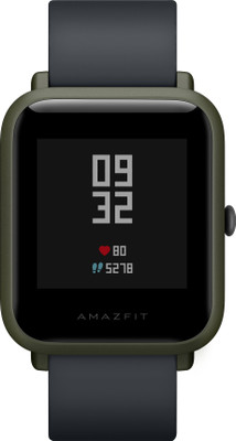 

Huami Amazfit Bip Kokoda Green Smartwatch(Black Strap Regular)