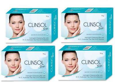 

leeford Clinsol Soap pack of 4(75 g, Pack of 4)