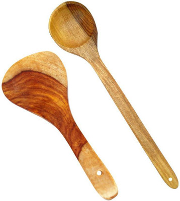 

CraftOnline moddern wooden spoon set Disposable Wooden Wooden Spoon Set(Pack of 2)