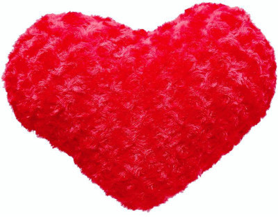 Tahiro Red Heart Shaped Pillow - 19 cm(Red)