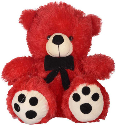 

nb phoenix red bow teddy bear 35cm - 35 cm(Red)