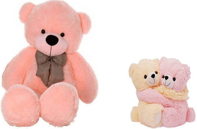 

Arvel 3 feet pink and couple hug able teddy / soft teddy / plush teddy /imported teddy /birthday gift teddy - 87.8 cm(Pink, Multicolor), Multicolor;pink