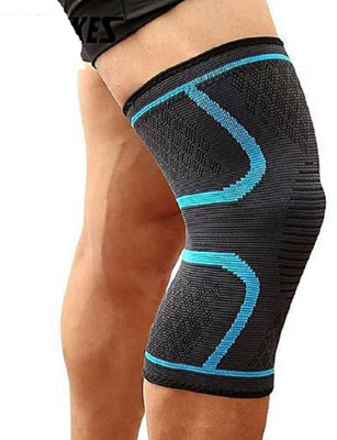

Jern 1 PCS Gym Running Cycling Sleeve Props Support Nylon Elastic Compression Sport Kneepad (Blue, XL) Knee Support (XL, Blue)
