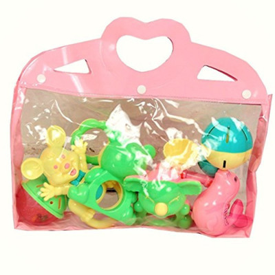 

Guru Kripa Baby Products ™ Presents New Born Baby Cute & Attractive Dugi Dugi Rattle Set Sweet Cuddle Infant Non Toxic Of JhunJhuna Lovely Mixed Colour Ful For Babies Girl And Boy Unisex Teethers Gift Set Toy With Attractive Figures (Pink) Teether(Multico