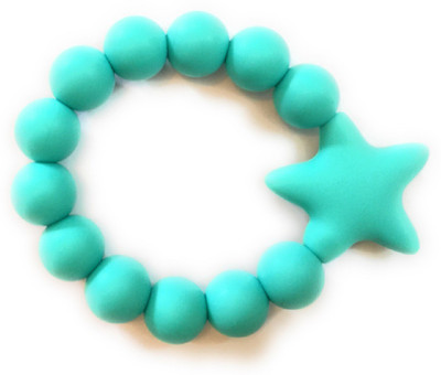 

TeethingWorld Premium Quality Teething Rattle Bracelet | BPA Free and Made from 100% Food-Grade Silicone | Versatile usage and perfect for Baby Shower Gifting Teether(Aqua)