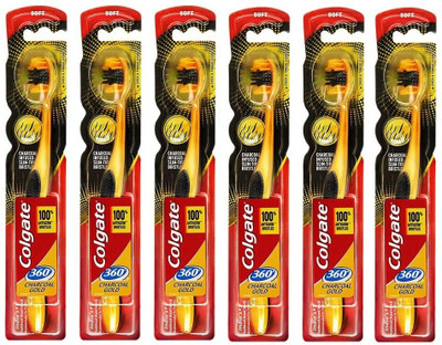 

Colgate 360 gold Extra Soft Toothbrush(Pack of 6)