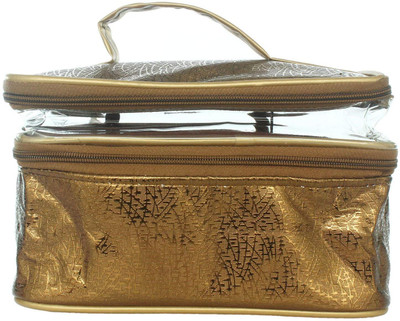 

Bagaholics Cosmetic Pouch(Brown), Dark gold