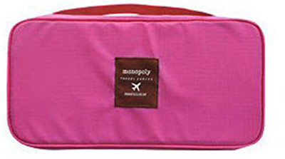 

IndiRocks Undergarments and innerwear Storage Bag Travel Organizer Multi Purpose - DarkPink Small Travel Bag - Medium(Pink)
