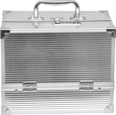 

stockhawkers MULTI purpose cosmetics makeup box, storage box Vanity Box(Silver)