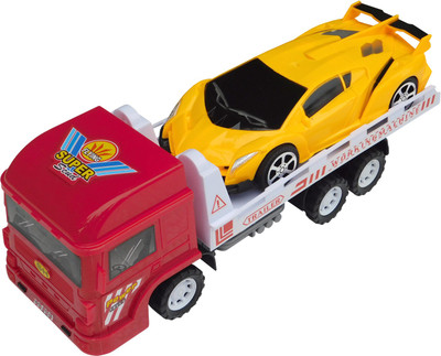 

Super Transport Trailer Car Carrier Truck Toy for Kids(Multicolor)