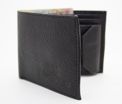 

Facinate Men Black Artificial Leather Wallet(10 Card Slots)