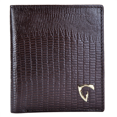 

Royal Scot Grey Men Brown Genuine Leather Wallet(4 Card Slots), Dark brown