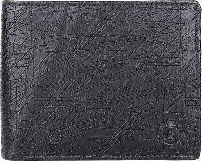 LIMERENCE Men Black Genuine Leather Wallet(10 Card Slots)