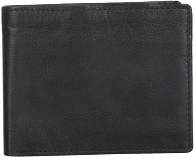 

Leatherman Men Black Genuine Leather Wallet(11 Card Slots)