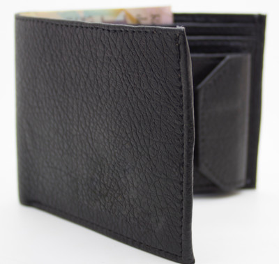 

Facinate Men Black Artificial Leather Wallet(10 Card Slots)