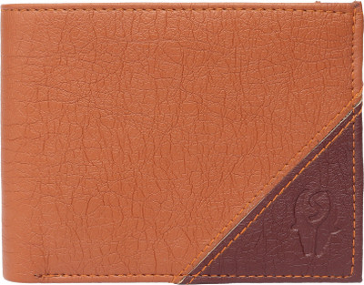 

SAMTROH Men Casual Tan Artificial Leather Wallet(2 Card Slots), Tan & brown