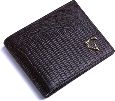 

Royal Scot Grey Men Brown Genuine Leather Money Clip(6 Card Slots), Dark brown