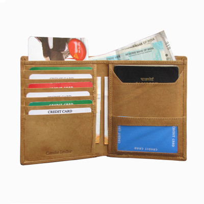 

ABYS 100% Genuine Leather 6 Card Holder(Set of 1, Tan)