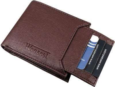 

Wenzest Men Brown Artificial Leather Wallet(7 Card Slots)