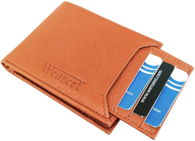 

Wenzest Men Tan Artificial Leather Wallet(7 Card Slots)