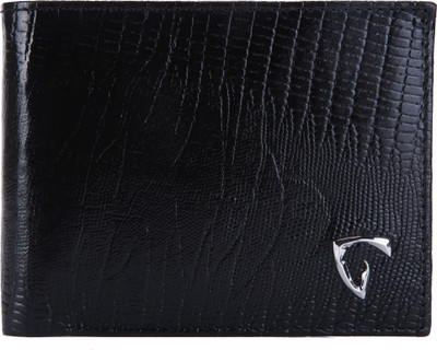 

royal scot grey Men Black Genuine Leather Wallet(4 Card Slots)