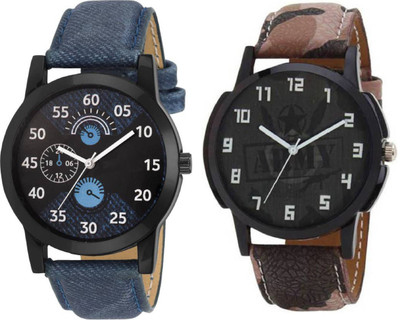 KNACK 02S01P136 professional leather belt stylish and attractive couple Watch - For Men Flipkart