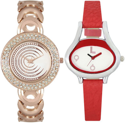 

DURVA RETAIL 202-206 StylisH Look Super Hot Pack Of 2 Watch - For Girls