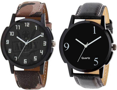 KNACK 02S01P144 professional leather belt stylish and attractive couple Watch - For Men Flipkart