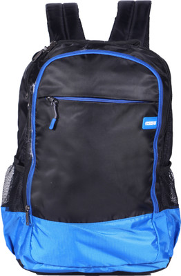 

American Tourister Zook 02 Backpack (Black) 18 L Backpack(Black, Blue)